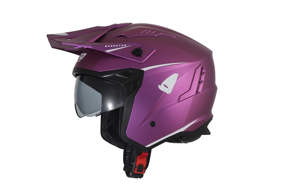 SHERATAN CROSS JET HELMET FUXIA L