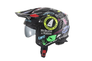 SHERATAN CROSS JET HELMET UFO FAN