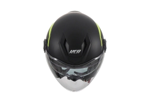 SPIRIT JET HELMET NEGRO Y AMARILLO