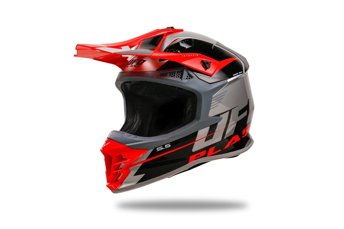 INTREPID GRIS NEGRO ROJO UFO MOTOCROSS XL