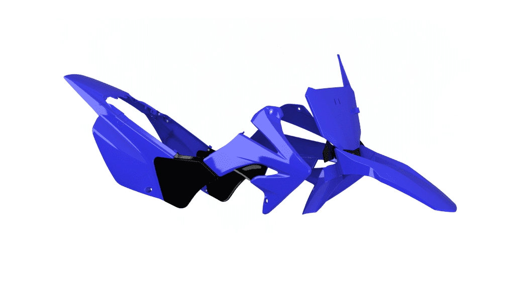 KIT PLASTICOS TORNADO SPORT AZUL C/ PORTA NUMERO AMX XR 250