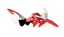 KIT PLASTICOS TORNADO ROJO/BLANCO C/ FARO AMX