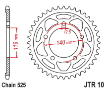 CORONA JT S1000 R/RR/XR 19/22 45D