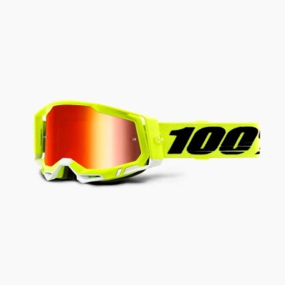 RACECRAFT 2 Goggle Yellow - Mirror Red Lens
