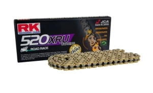 CADENA RK 520XRUx122 GP RACING UW RING DORADA REMACHE