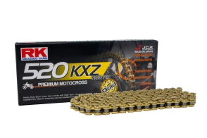 CADENA RK 520KXZx120 OFF ROAD SPORT DORADA CLIP