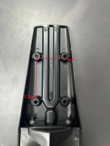 COLIN TRASERO UNIVERSAL CON LED TRANSPARENTE 12V AMX