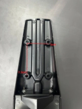 COLIN TRASERO UNIVERSAL CON LED TRANSPARENTE 12V AMX