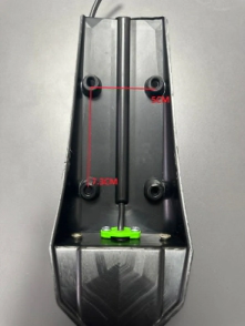 COLIN TRASERO UNIVERSAL CON LED ROJA 12V AMX