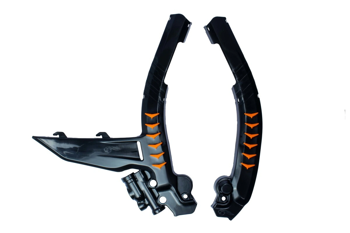 CUBRE CUADRO CHASIS KTM CROSS 23/24 NEGRO/NARANJA AMX