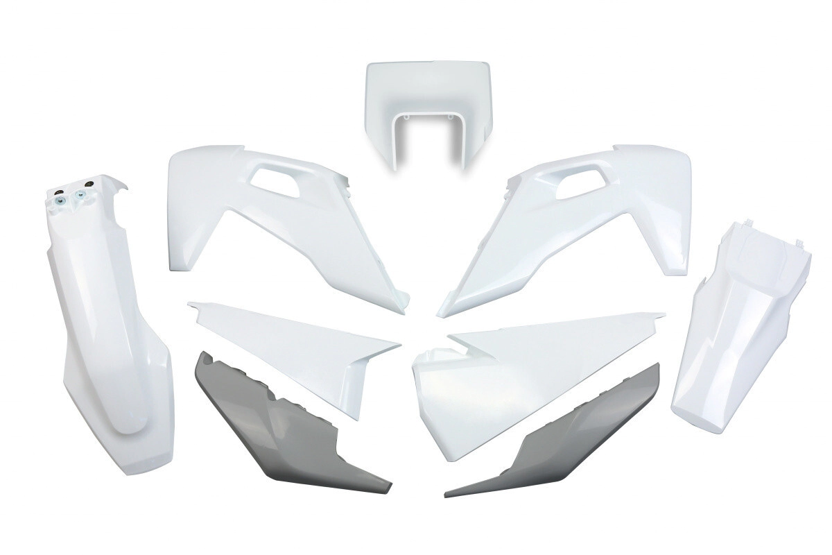 KIT PLASTICOS HUSQ TE/TX/FE 20/23 CON FARO UFO OEM