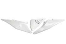 CACHAS LATERALES VENTILADA SX/F 19/22 EXC/F 20/23 UFO BLANCO