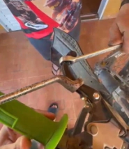 PALANCAS REBATIBLES KTM HUSQ GAS 19/24 MALEABLE (NYLON) CONCEPT NEGRO AMX