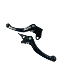 PALANCAS REBATIBLES KTM HUSQ GAS 19/24 MALEABLE (NYLON) CONCEPT NEGRO AMX