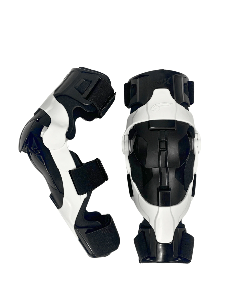 CODERA ADULTO / RODILLERA NI�O ARTICULADA RX BLANCO/NEGRO AMX