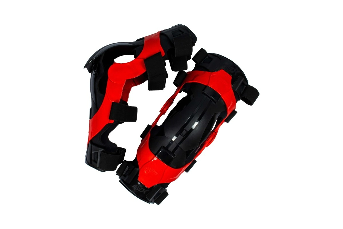 CODERA ADULTO / RODILLERA NI�O ARTICULADA RX ROJO/NEGRO AMX