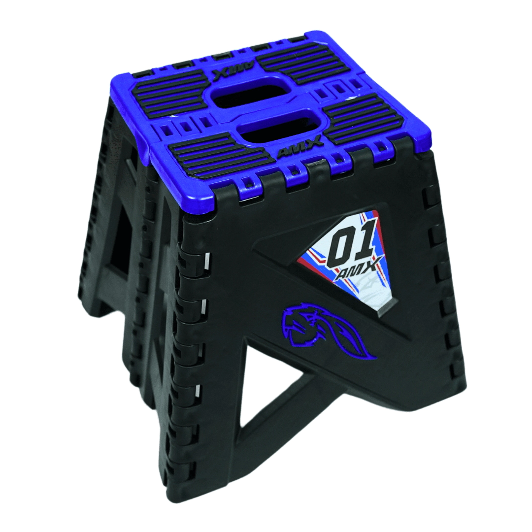 CABALLETE UNIVERSAL PLEGABLE AZUL/NEGRO AMX
