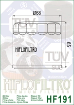 FILTRO ACEITE HIFLO BN LEONCINO TRK 15/24