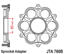 PORTA CORONA JT DUCATI MULTISTRADA 10/22