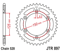 CORONA JT KTM 790/890 ADV/DUKE 18/24 41D