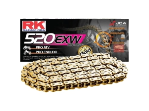 CADENA RK 520EXWx120 ATV/RALLY PREMIUM XW-RING DORADA CLIP