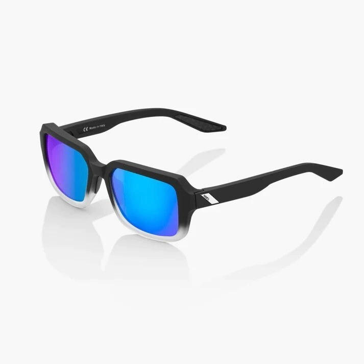 LENTES RIDELEY - Soft Tact Black / White Fade - Blue Multilayer Mirror Lens