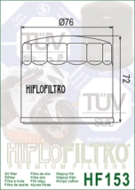 FILTRO ACEITE HIFLO DUCATI 350/1200 86/11 CAGIVA 350/650 ALAZZURRA 82/88 GILERA 125/150 ARCORE