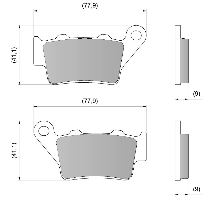 PASTILLA DE FRENO BMW DUCATI BAJAJ HUSQ KTM ROYAL TRIUMPH PRO TECH RACING DIAFRAG - FA213