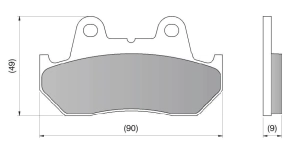 PASTILLA DE FRENO TRANSALP CBR CBX PRO TECH RACING DIAFRAG - FA069/2
