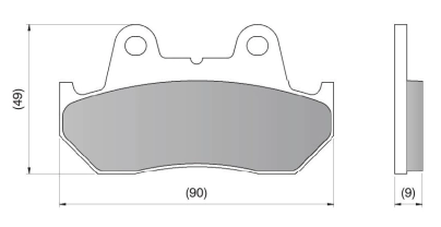 PASTILLA DE FRENO TRANSALP CBR CBX PRO TECH RACING DIAFRAG - FA069/2