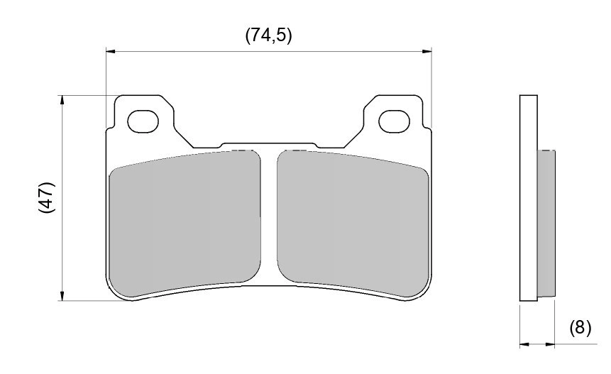 PASTILLA DE FRENO DEL CBR 600 1000 R PRO TECH RACING DIAFRAG - FA390