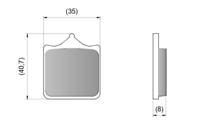 PASTILLA DE FRENO DEL BMW S 1000 R RR PRO TECH RACING DIAFRAG - FA604/4HH