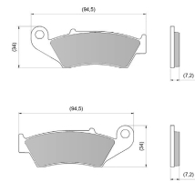PASTILLA DE FRENO DEL BETA GAS HONDA KAWA YAM SUZ XTRAIL CERAMIC DIAFRAG - FA185