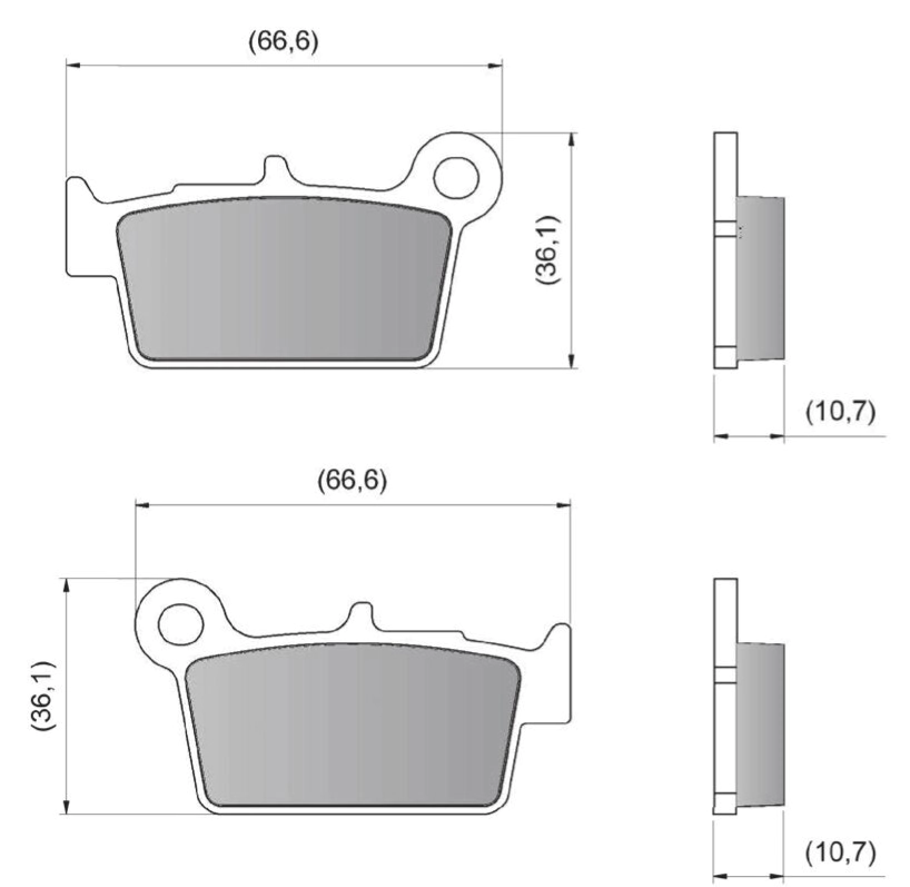 PASTILLA DE FRENO TRAS BETA GAS GAS SUZ YAM XTRAIL CERAMIC DIAFRAG - FA367