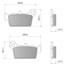 PASTILLA DE FRENO TRAS BETA GAS GAS SUZ YAM XTRAIL CERAMIC DIAFRAG - FA367