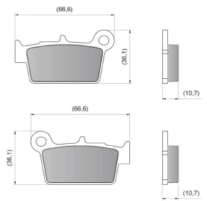 PASTILLA DE FRENO TRAS BETA GAS GAS SUZ YAM XTRAIL CERAMIC DIAFRAG - FA367