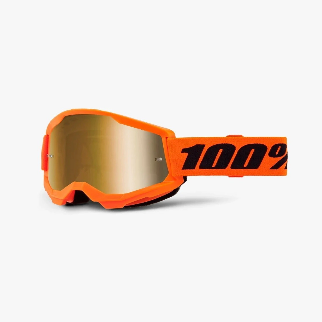 STRATA 2 Moto/MTB Neon Orange - Mirror True Gold Lens