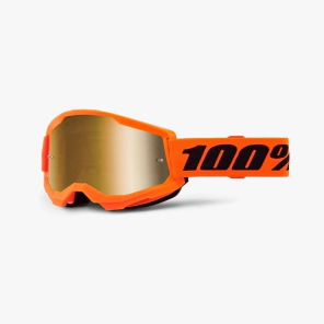 STRATA 2 Moto/MTB Neon Orange - Mirror True Gold Lens