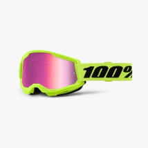 STRATA 2 Moto/MTB Neon Yellow - Mirror Pink Lens