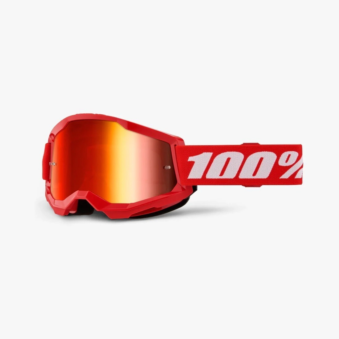 STRATA 2 Moto/MTB Red - Mirror Red Lens