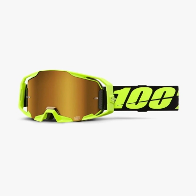 ARMATIC Moto/MTB Neon Yellow - Mirror True Gold Lens