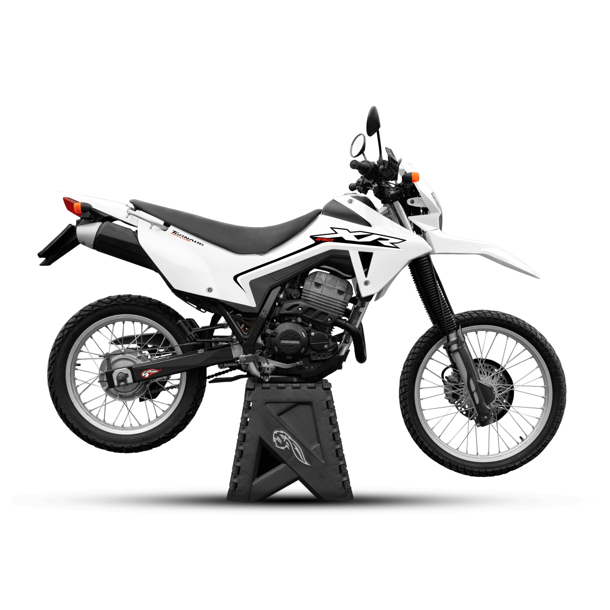 KIT PLASTICOS ADVENTURE P/TORNADO 250 BLANCO C/ FARO Y CALCOMANIAS AMX SIMIL TORNADO 300