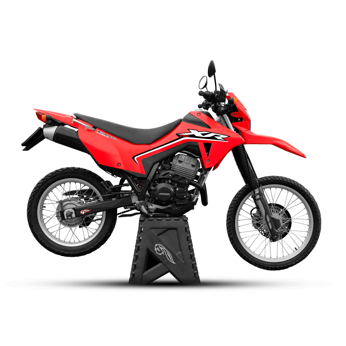 KIT PLASTICOS ADVENTURE P/TORNADO 250 ROJO C/ FARO Y CALCOMANIAS AMX SIMIL TORNADO 300