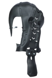 CUBRE CARTER Y VEJIGA 2T KTM/HUSQ 250/300 MX 19/22 EXC 20/23 GAS 21/22 NEGRO�AMX