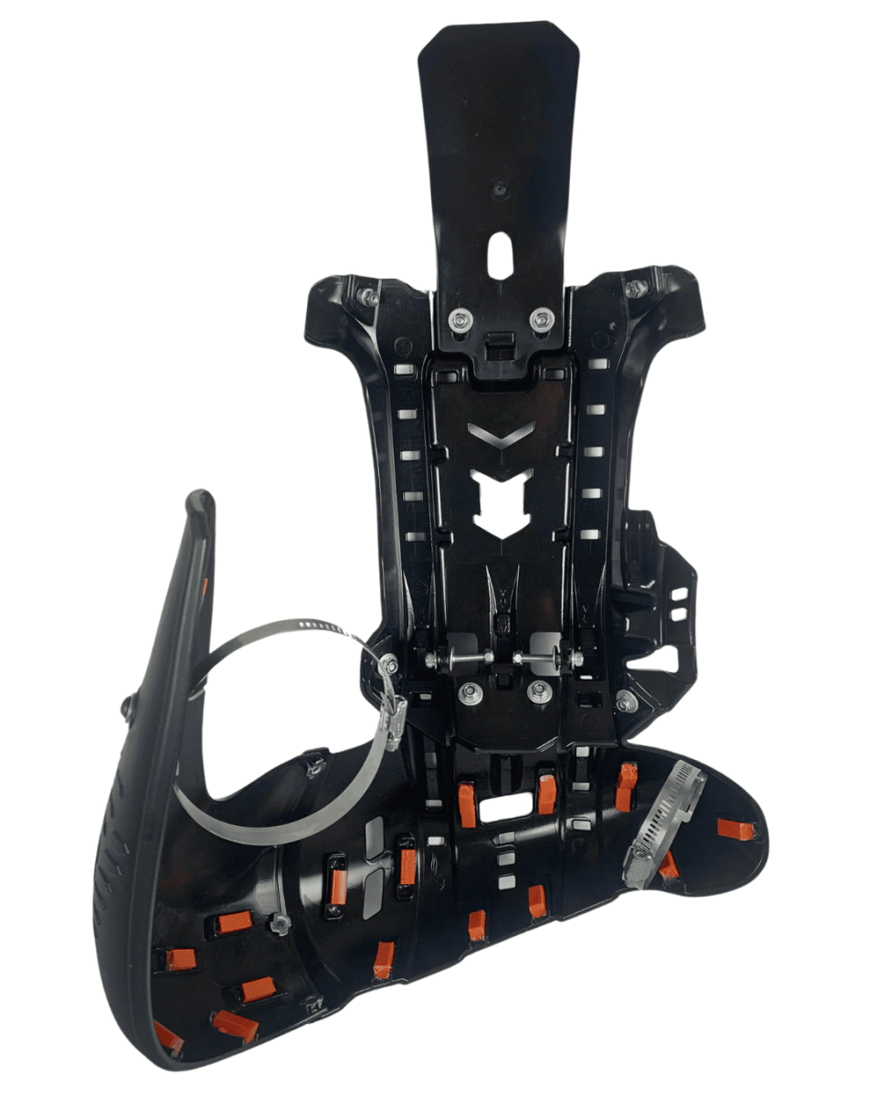 CUBRE CARTER Y VEJIGA 2T KTM/HUSQ 250/300 MX 23/25 EXC 24/25 GAS 24/25 NEGROAMX