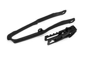 GUIA CADENA + DESLIZADOR CRF 250R 18/21 CRF 450R 17/18 NEGRO UFO