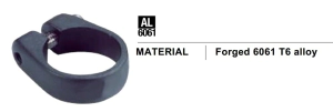 COLLAR CLAMP 31.8 ASIENTO PRO TEAM - ALUMINIO BICICLETA