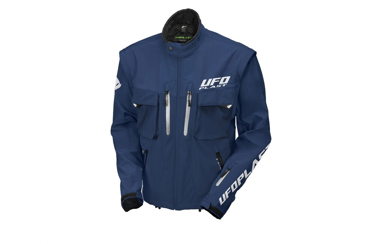 CHAQUETA CON PROTECCIONES Y MANGAS REMOVIBLES UFO TAIGA C-L