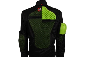 CHAQUETA CON PROTECCIONES Y MANGAS REMOVIBLES UFO TAIGA NARANJA