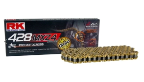 ESLABON CLIP 428 MXZ4 CADENA RK DORADA